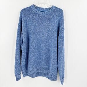 BDG Urban Outfitters Blue Crew Neck Long Sleeve Pullover Sweater Women's Size XL